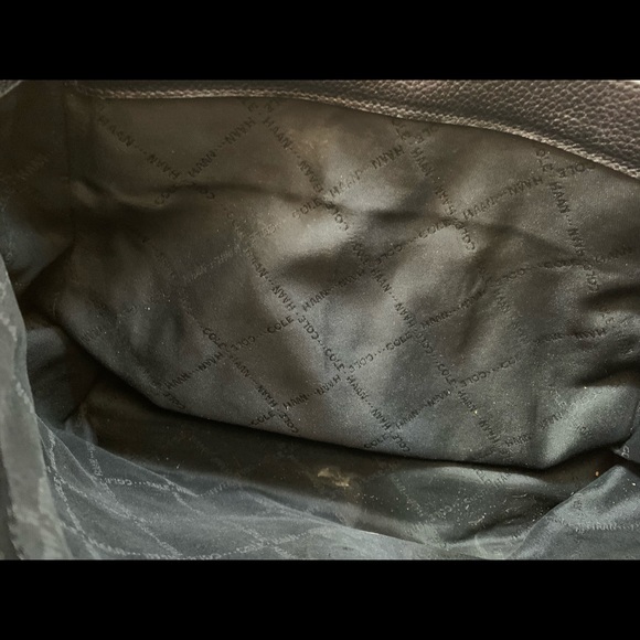 Auth vintage Cole Haan black leather tote Italy - Picture 14 of 15